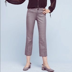 Anthropologie pants size 4 crop flare Houndstooth